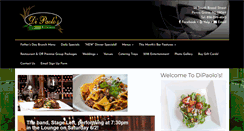 Desktop Screenshot of dipaolosrestaurant.com
